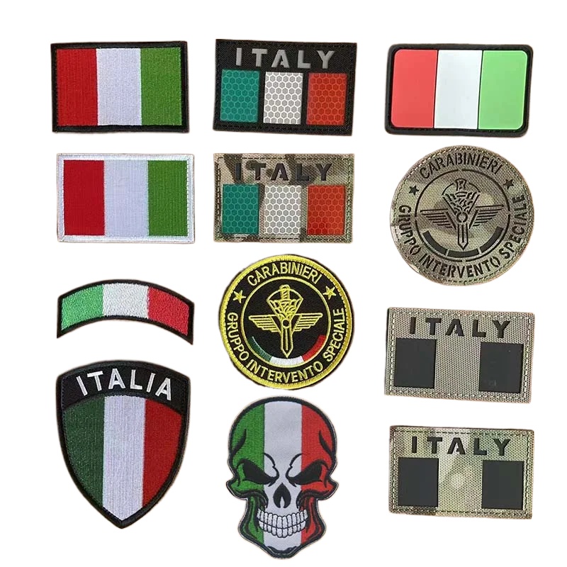 Urban Backpack Tactical - Italië Vlag Embleem Kleding Applique Geborduurde